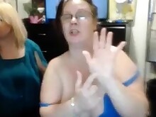 Amateur Bbw Lesbians Strip Tease Webcam