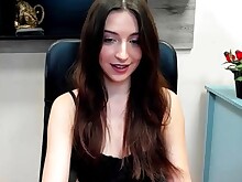 Amateur Brunette Cute Masturbation Solo Webcam
