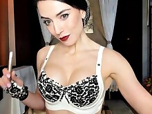 Amateur Big Tits Boobs Brunette Bus Busty Couch Fingering Masturbation