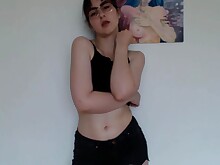 Amateur Brunette Cute HD Masturbation MILF Solo Webcam