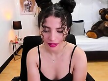 Babe Brunette Cute Masturbation Solo Webcam