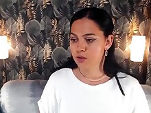 Amateur Brunette Masturbation Solo Webcam