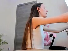 Blonde Close Up Solo Strip Tease Teen