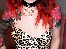 Bus Busty Gorgeous Masturbation MILF Redhead Solo Strip Tease