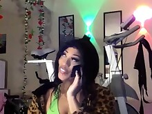 Beautiful Black Ebony MILF Solo Toys Webcam