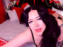 Babe Brunette Gorgeous Solo Stockings Webcam