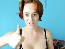 Amateur Brunette Masturbation Solo Strip Tease Teen Webcam