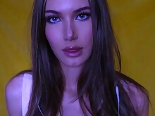 Brunette Close Up Solo Strip Tease Teen