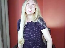 Blonde Close Up Pussy Solo Strip Tease Teen