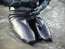 Brutal Extreme Fetish Latex Outdoor