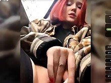 Amateur Masturbation Pregnant Redhead Solo Webcam