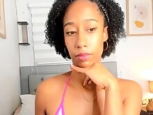 Amateur Black Ebony Solo Webcam