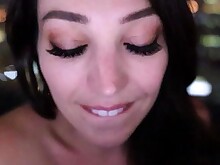 Amateur Brunette Kiss Solo Webcam