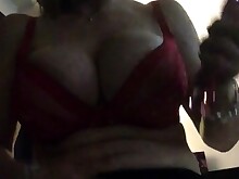 Amateur Big Tits Boobs Brunette Busty Jerking MILF Solo