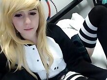 Amateur Blonde Dildo Masturbation Solo Teen Webcam