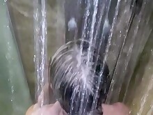 Amateur Brunette POV Shower