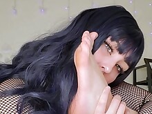 Amateur Babe Brunette Fetish Foot Fetish