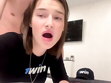 Blowjob Brunette Cum Cumshot HD Teen