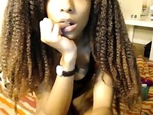 Amateur Babe Black Ebony Solo