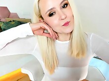 Amateur Blonde Bus Busty HD Masturbation Pussy Solo Toys