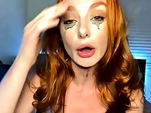 Babe Bus Busty Redhead Solo Webcam