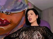 Amateur Brunette Cute Masturbation Solo Webcam