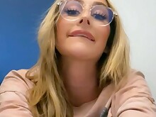 Blonde Close Up Licking Pussy Solo Strip Tease Teen