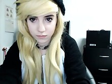 Blonde Masturbation Solo Strip Teen