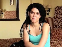 Amateur Brunette Casting Solo Teen