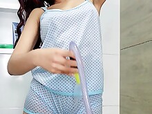 Amateur Brunette HD Pussy Shower Small Tits Solo Teen Tits