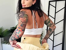 Ass Babe Big Tits Boobs Brunette Bus Busty Couch Solo