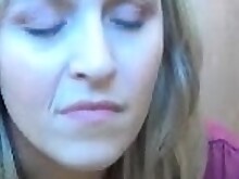 Blonde Close Up Cum Cumshot Masturbation MILF Solo Strip Tease