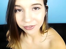 Big Tits Boobs Brunette Busty HD Jerking MILF Solo Strip