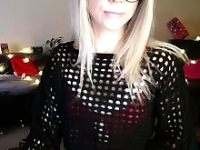 Amateur Blonde Dildo Solo Tease Webcam