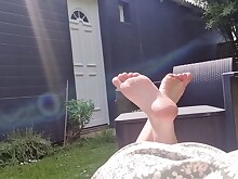 Fetish Foot Fetish Outdoor POV Solo
