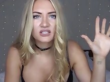 Amateur Big Tits Blonde Boobs Busty Lingerie Masturbation Solo Webcam