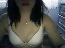 Amateur Brunette Bus Masturbation Solo Webcam