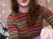 Amateur Cheerleader Lingerie Masturbation Panties Small Tits Solo Teen Tits