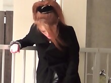 Asian Crazy Fingering HD Japanese Kinky Masturbation Outdoor Public