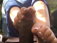 Amateur Black Fetish Foot Fetish Outdoor POV