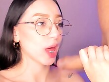 Blowjob Brunette Dick Handjob HD Huge Cock Teen Throat Webcam
