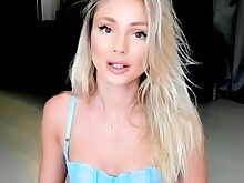 Babe Blonde Lingerie Masturbation Solo