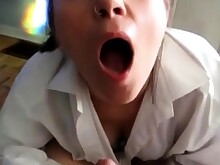 Amateur Blowjob Classroom College Cum Cumshot Handjob MILF POV