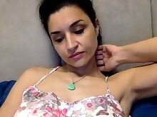 Amateur Big Tits Boobs Brunette Bus Busty Handjob Solo