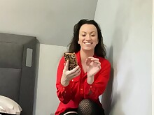 Brunette Dick HD Solo Stockings Webcam