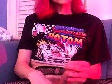 Blonde Ladyboy Masturbation Shemale Solo