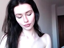 Babe Brunette Crazy Kinky Masturbation Solo Webcam