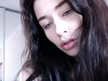 Amateur Ass Babe Brunette Masturbation Oral Pussy Solo Webcam