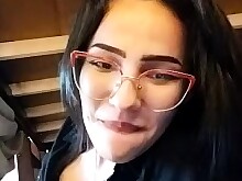 Amateur Brunette Masturbation Solo Webcam