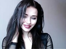 Babe Brunette Masturbation Solo Webcam